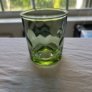 Green Textured Glass